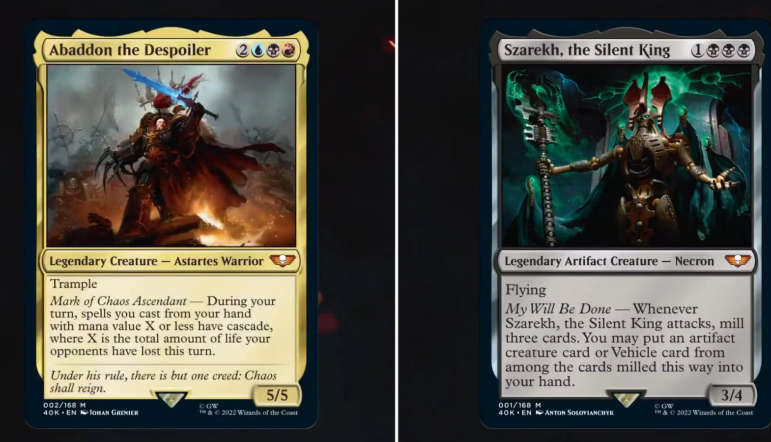 Magic: The Gathering Reveals 4 Warhammer 40,000 Commanders