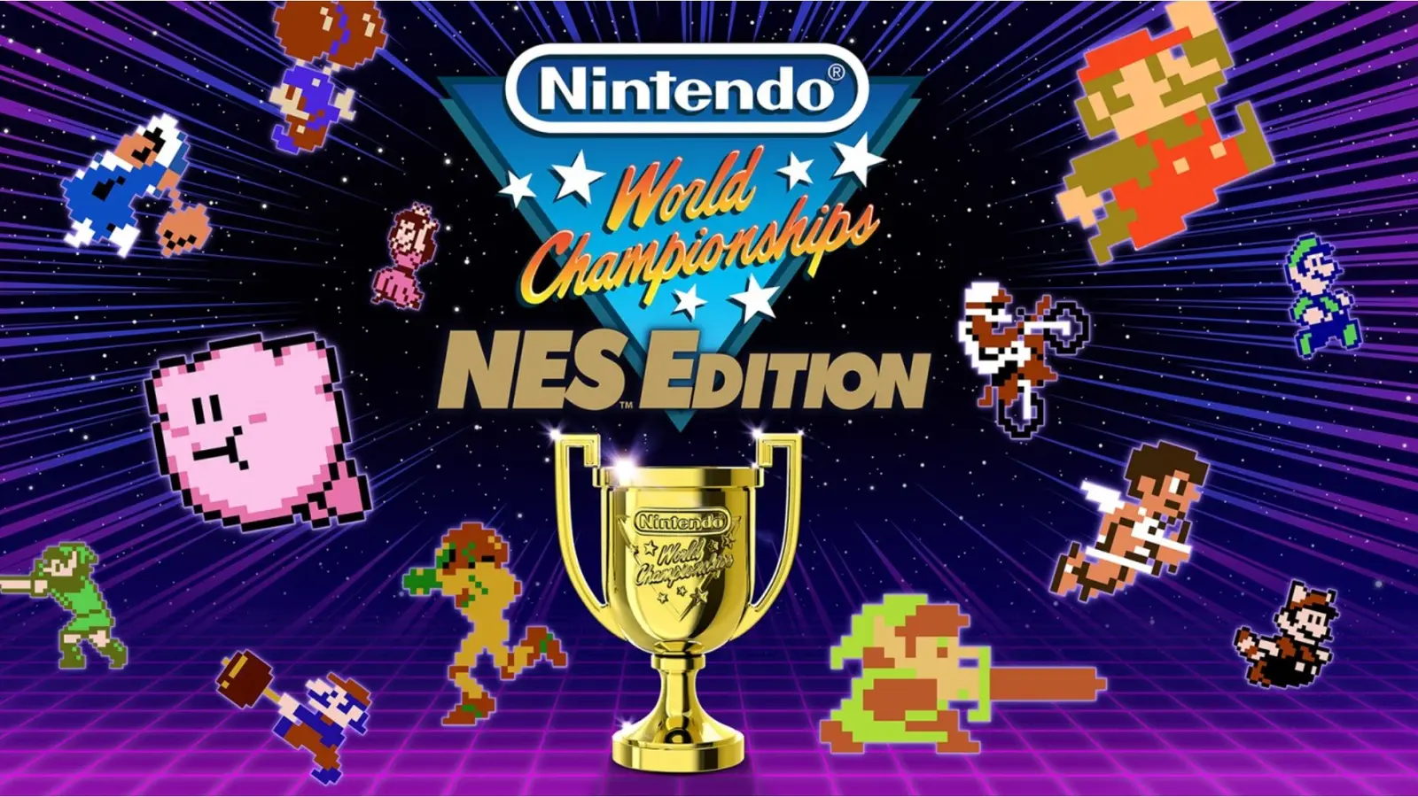 a poster for the nintendo world championships nes edition .