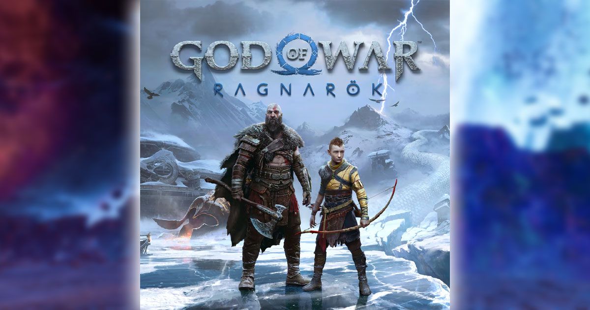 God of War Ragnarök cover art featuring Kratos Atreus.