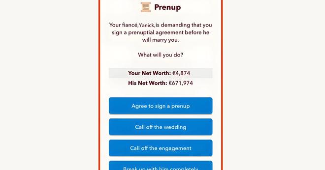 What Does A Prenup Do In Bitlife BitLife Prenup - how does it work?