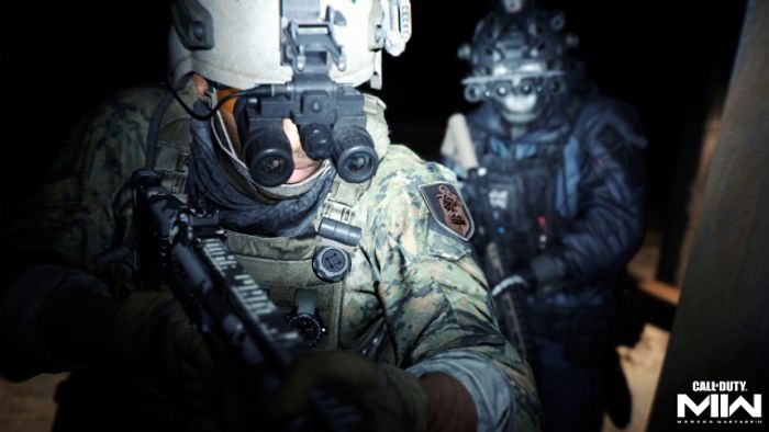 Image showing Modern Warfare 2 players wearing night-vision goggles