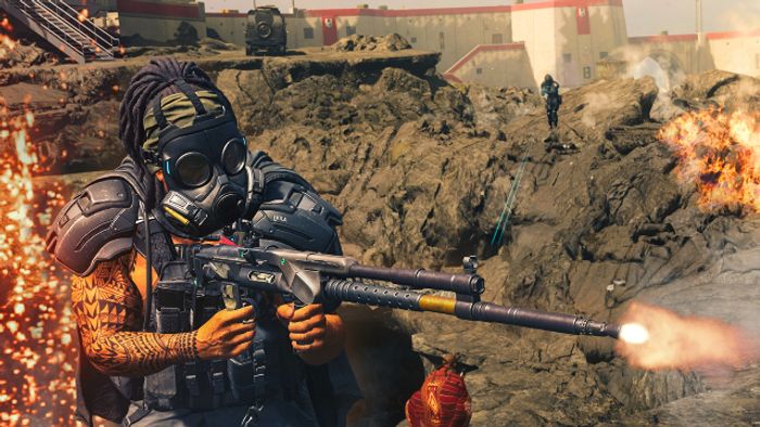 Image showing Warzone player firing gun