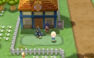 A Pokémon Trainer and their Empoleon standing outside of Solaceon Nursery in Pokémon Brilliant Diamond and Shining Pearl where players can breed Pokémon and use the Masuda Method for shiny Pokémon.