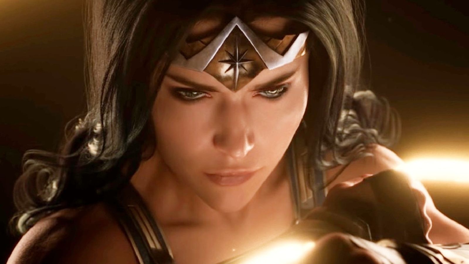 A close up of Wonder Woman in her upcoming game