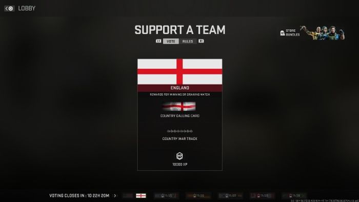 Image showing England Call of Duty Calling Card