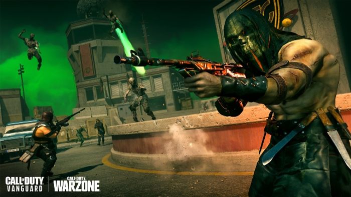 Image showing Warzone players shooting zombies on Rebirth Island