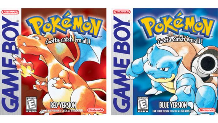 Two Pokemon Red and Blue