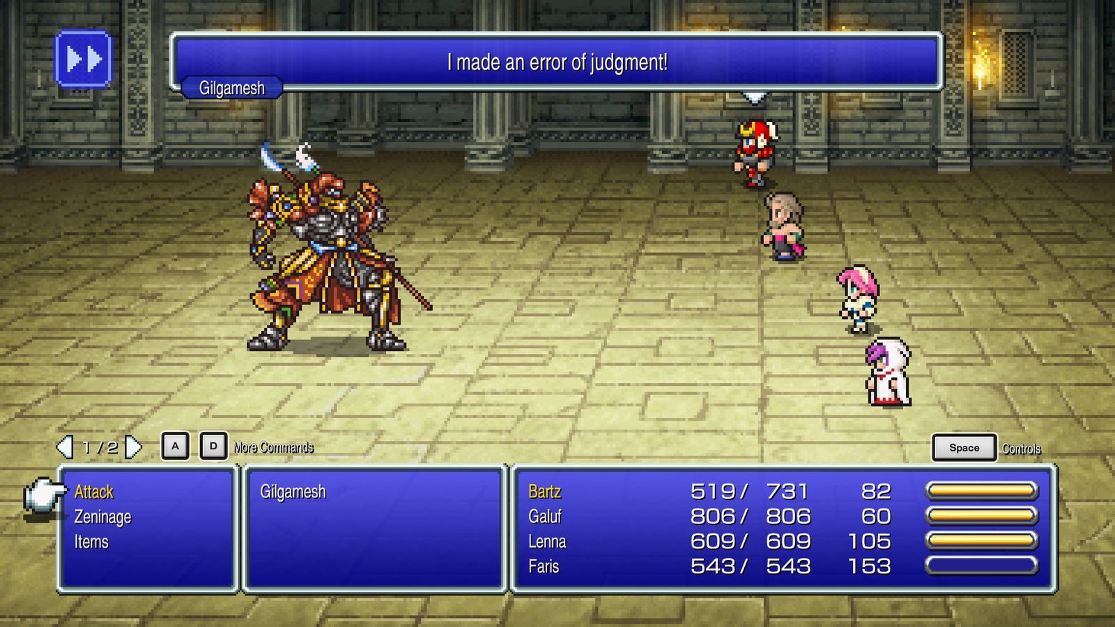 Final Fantasy V Pixel Remaster Review: Career Excellence