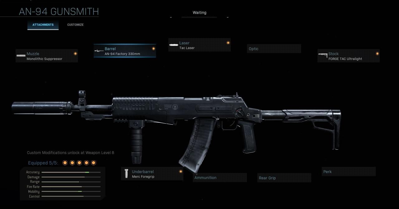 AN-94 Modern Warfare Attachments, Setup And Loadout For Your Class