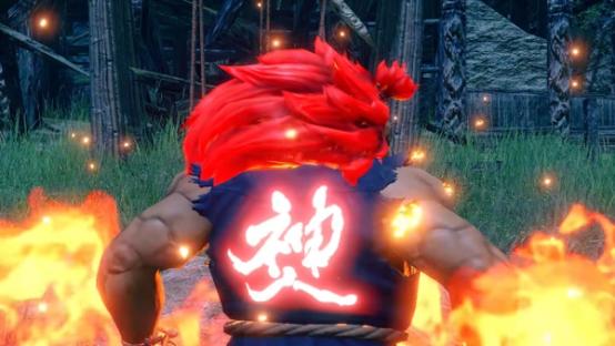 Image of Street Fighter character, Akuma