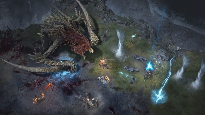 A dragon in Diablo 4