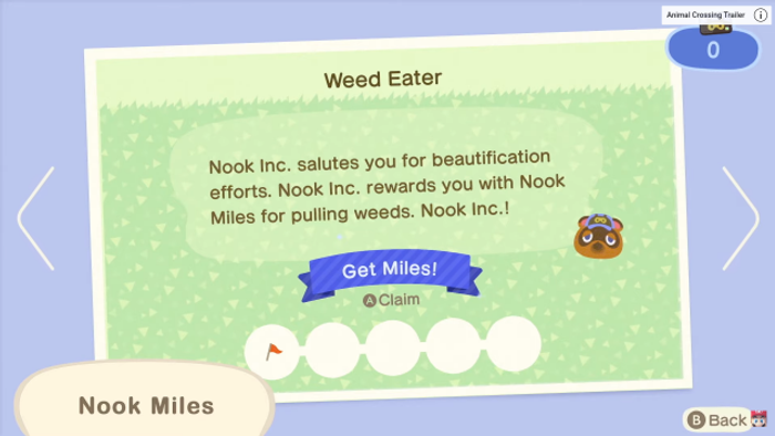 animal crossing new horizons nook miles