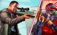 An image of GTA Online's Franklin with a sniper rifle.