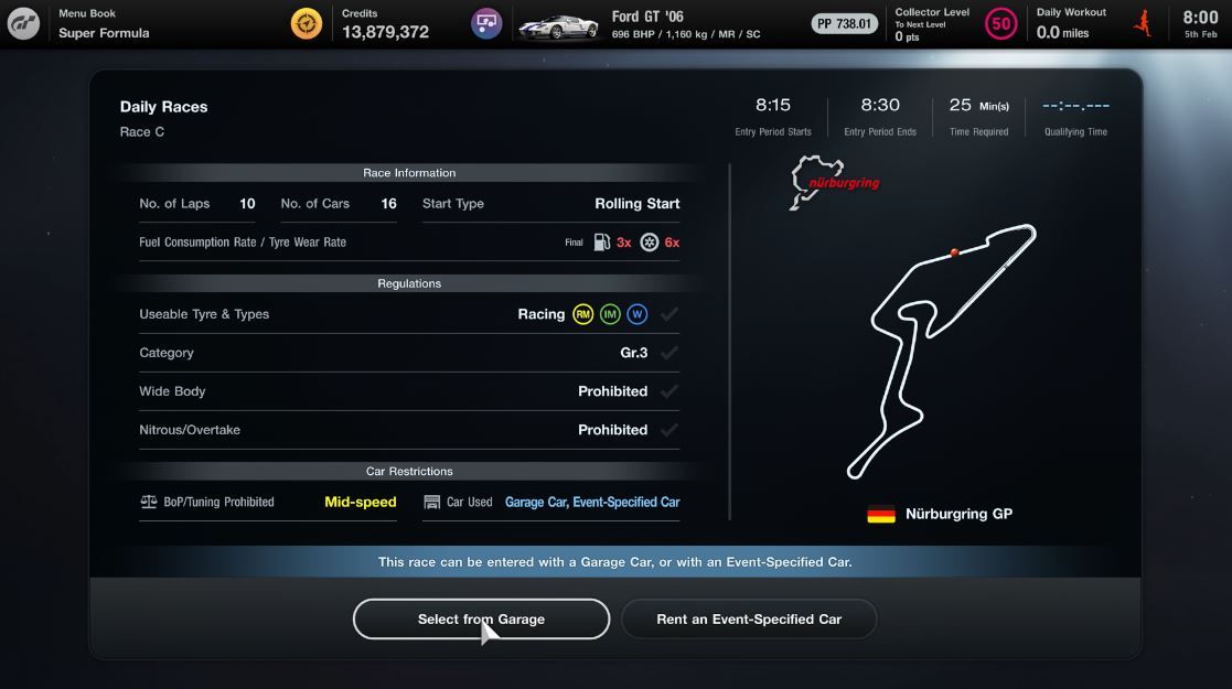 GT7 Daily Races 5 February Race C