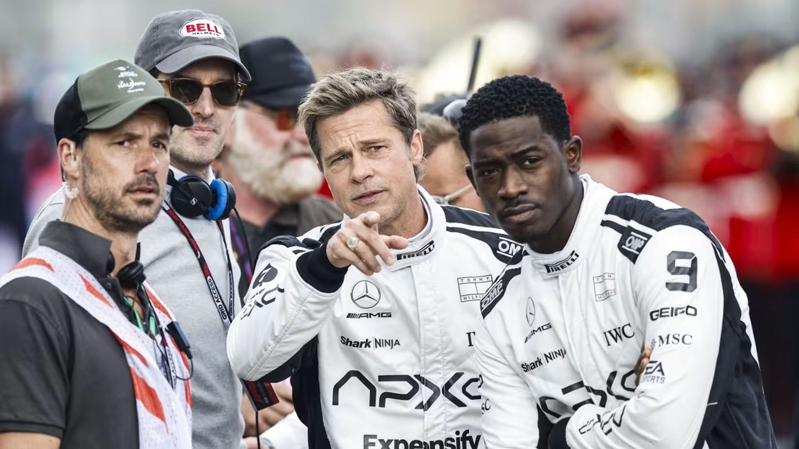 F1 movie Brad Pitt and Damson Idris