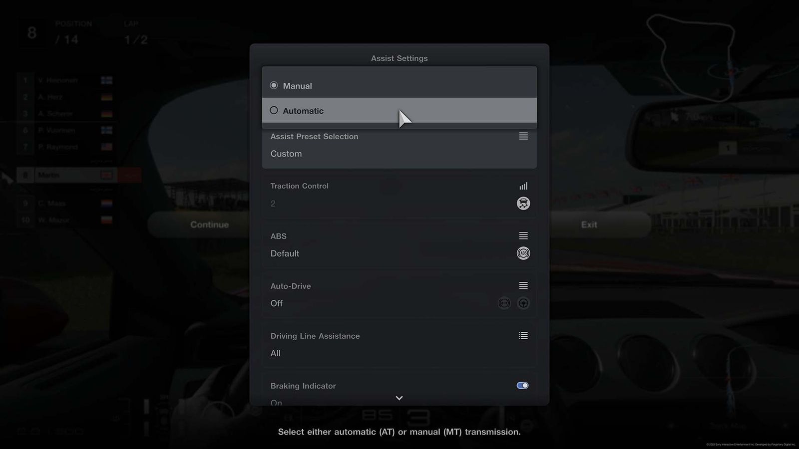 Gran Turismo 7 change automatic gears 2