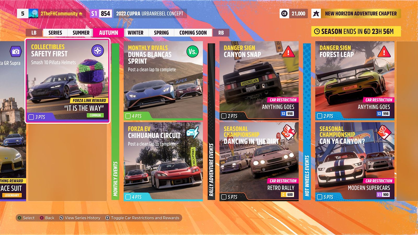 Forza Horizon 5 High Performance Autumn Festival Playlist