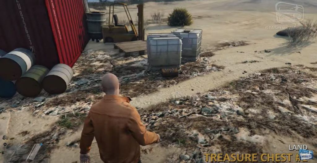 GTA Cayo Perico Treasure Chest 1 Land