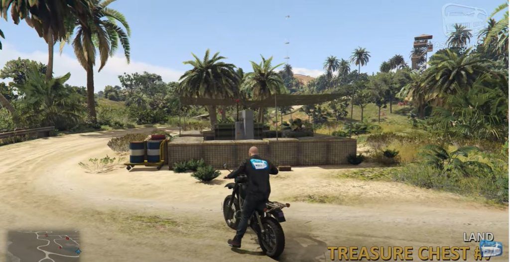 GTA Cayo Perico Treasure Chest 7 Land