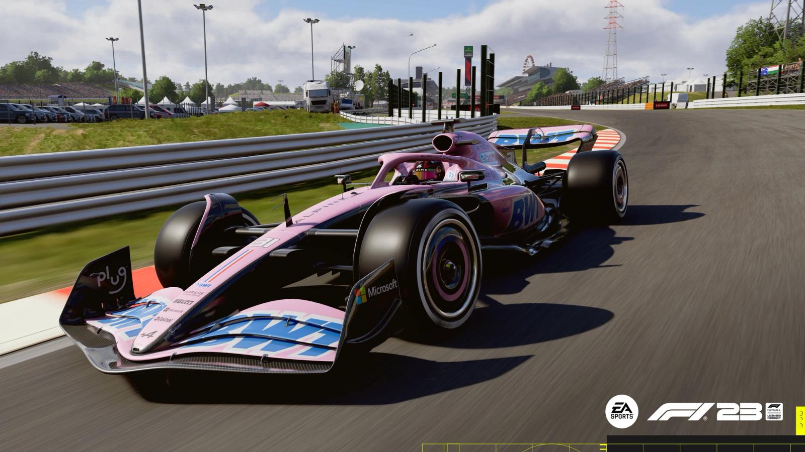 F1 23 Alpine Pink Flip livery