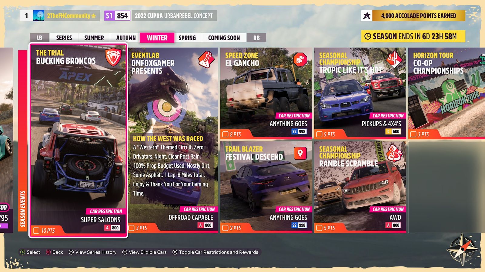 Forza Horizon 5 Explore the Horizon Winter Festival Playlist