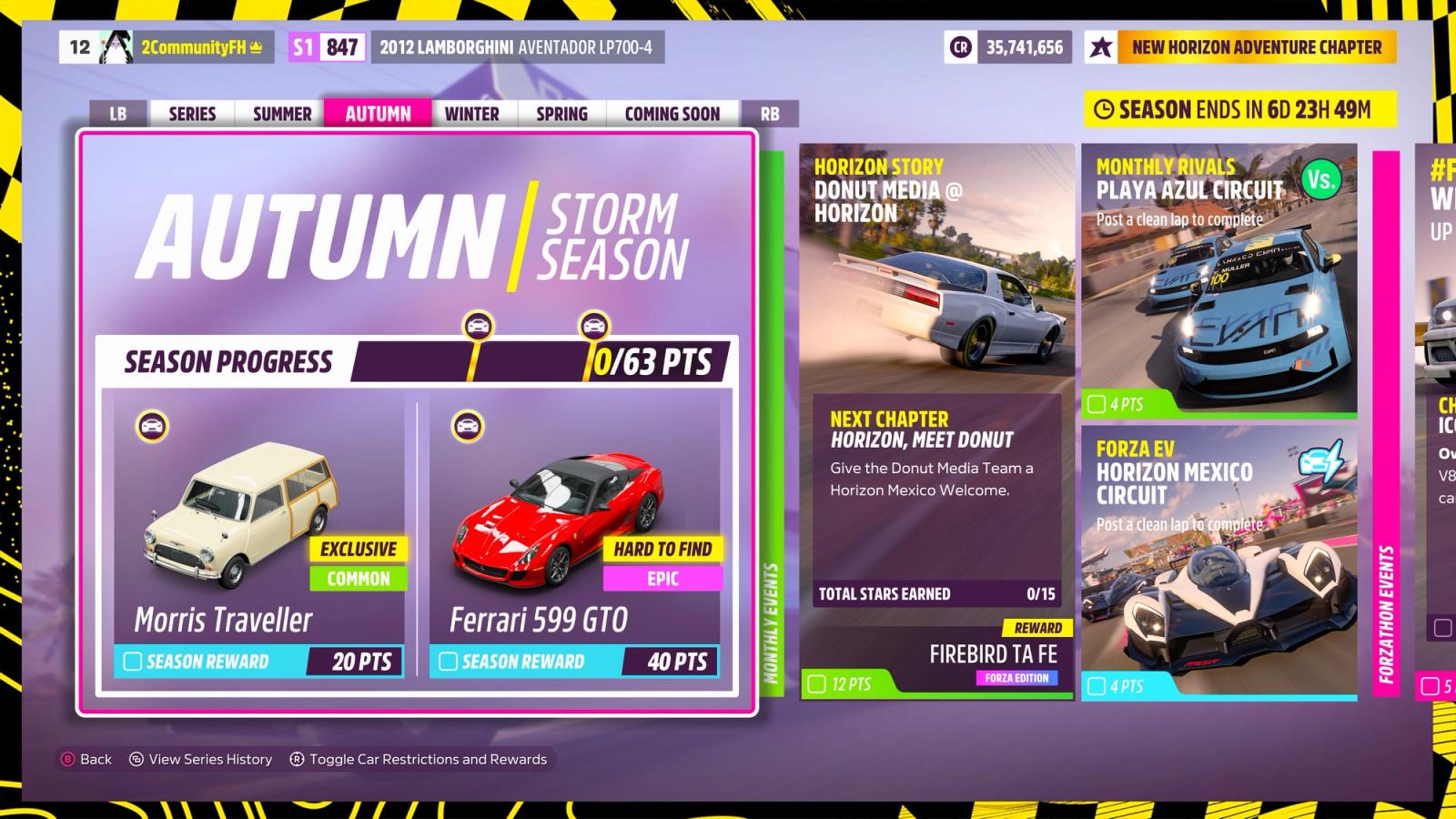 Forza Horizon 5 Donut Media Autumn