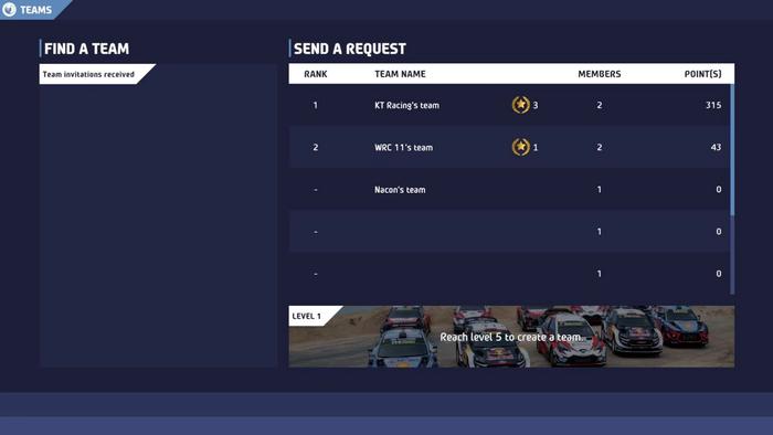 wrc 10 teams online