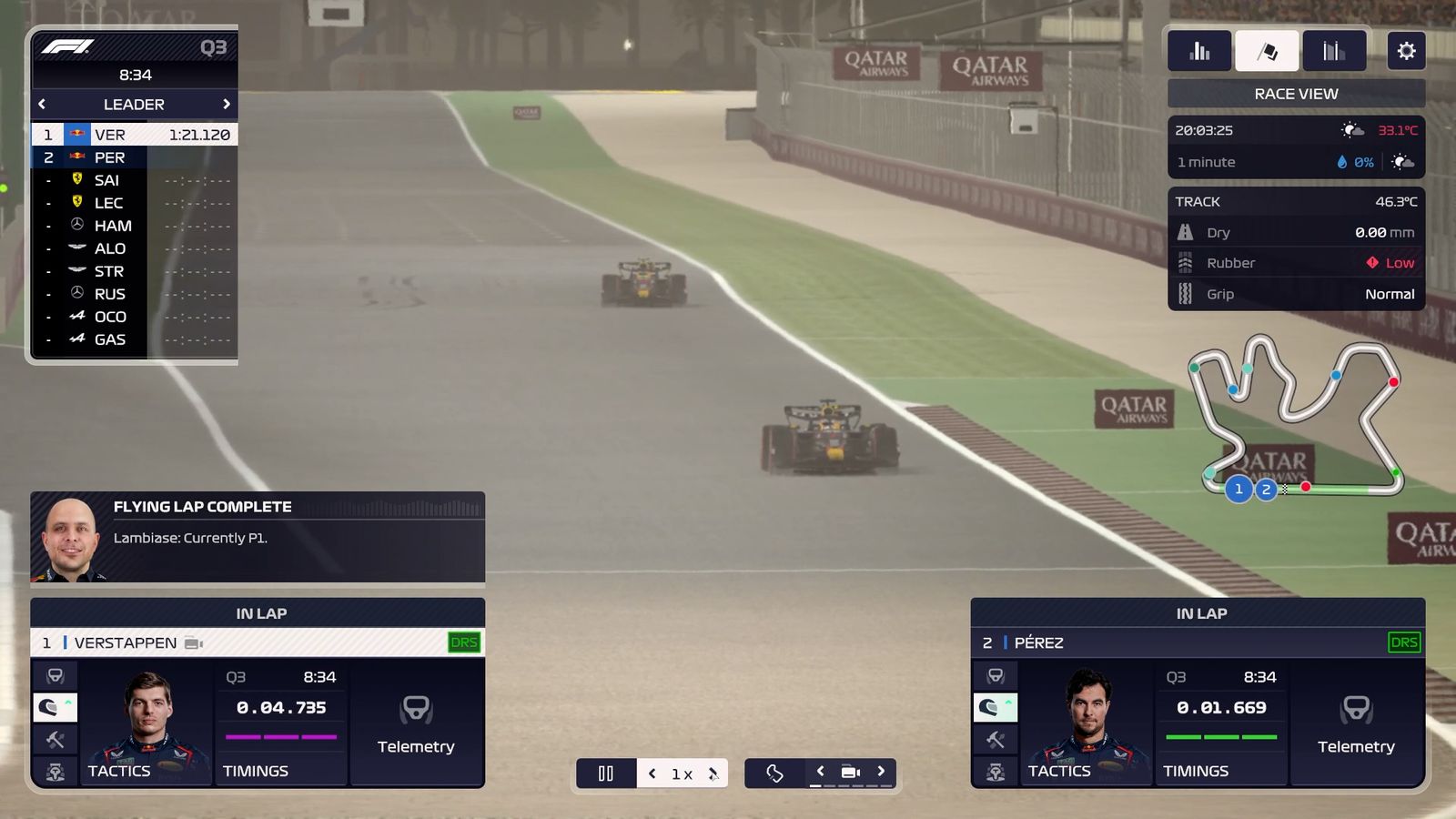 F1 Manager 2023 perfect qualifying