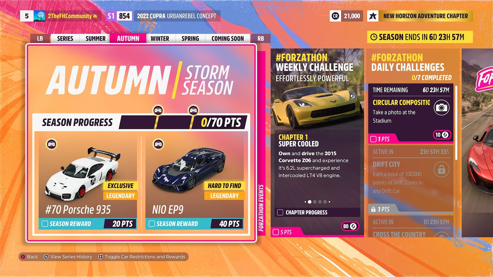 Forza Horizon 5 High Performance Autumn Festival Playlist