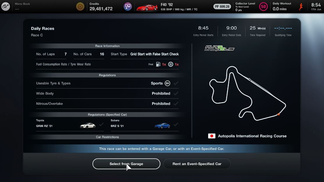 a screenshot of a racing game with a map of a race track .