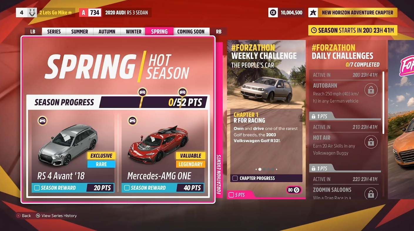 Forza Horizon 5 Series 8 Spring Festival Playlist