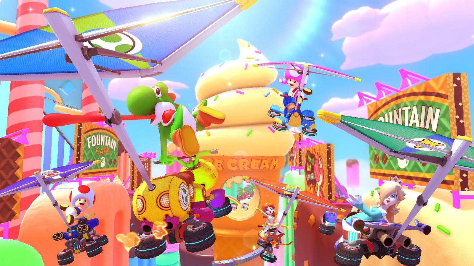 Mario Kart 8 Booster Course Pass Wave 2 DLC SkyHigh Sundae