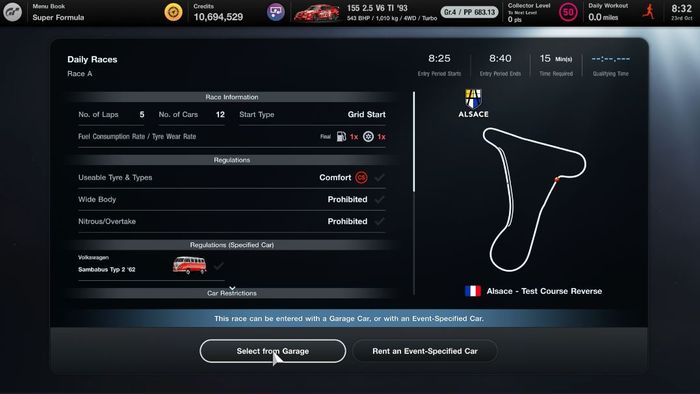 GT7 Daily Races 23 October Race A