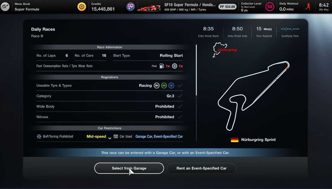 GT7 Daily Races 8 May Race B