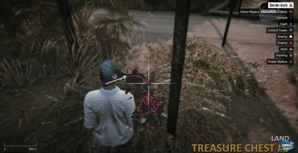 GTA Cayo Perico Treasure Chest 5 Land Map 2