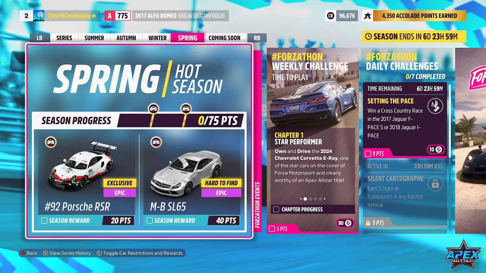 Forza Horizon 5 Apex Allstars Spring