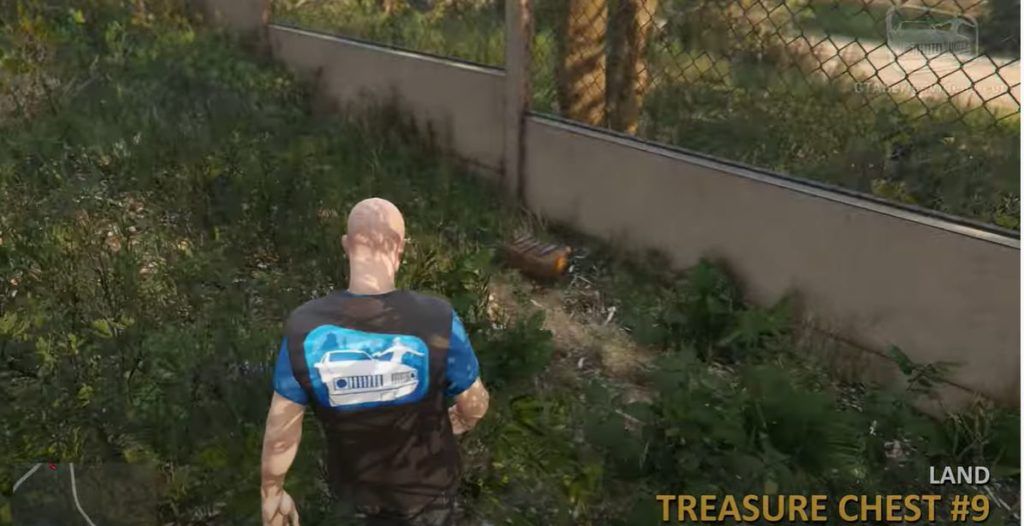 GTA Cayo Perico Treasure Chest 9 Land