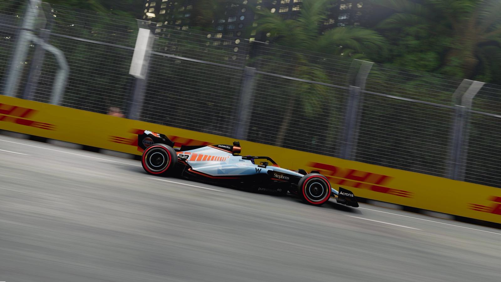 F1 23 Gulf x Williams Racing Bolder Than Bold livery