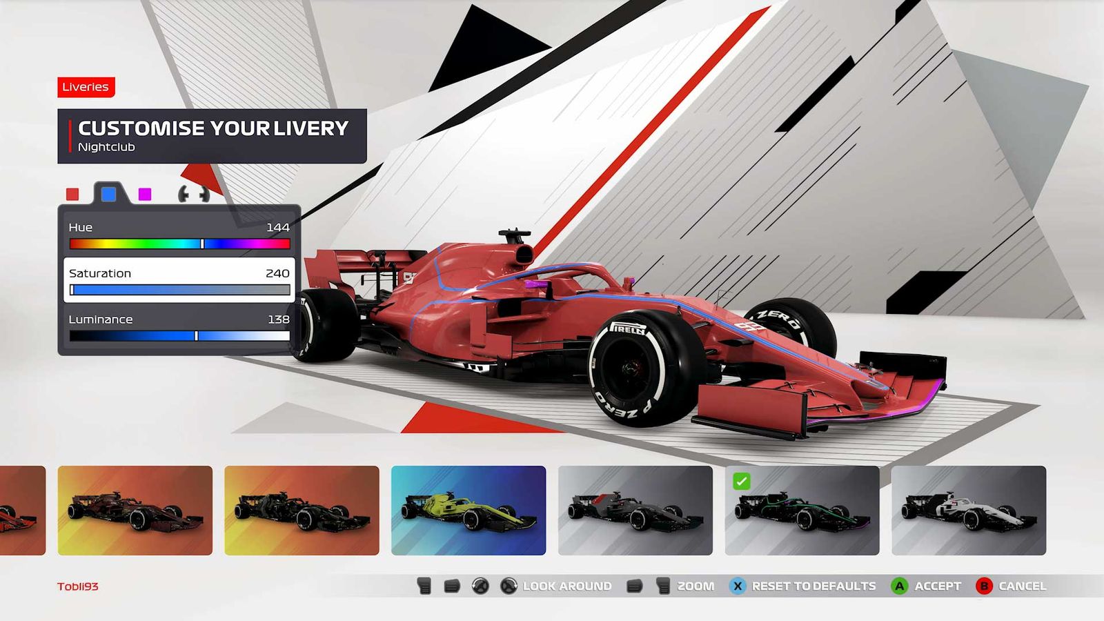 F1 2021 liveries