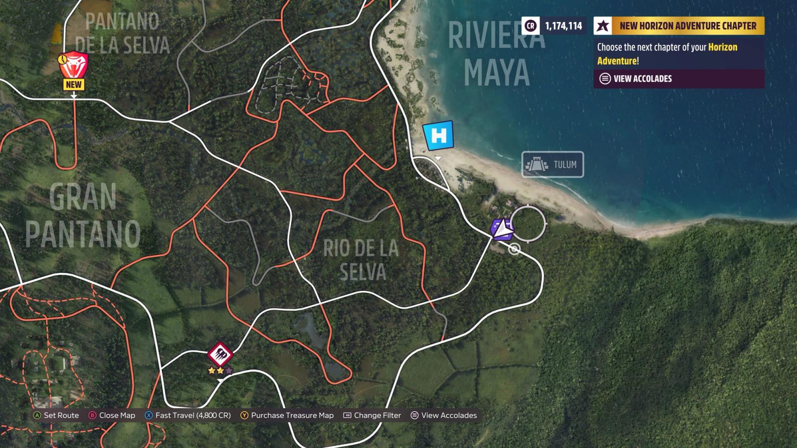 Forza Horizon 5 Rind The Bend Treasure Hunt location map