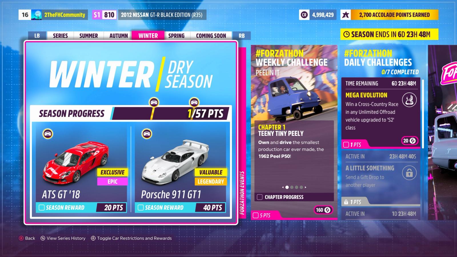 Forza Horizon 5 Series 6 Winter Festival Playlist