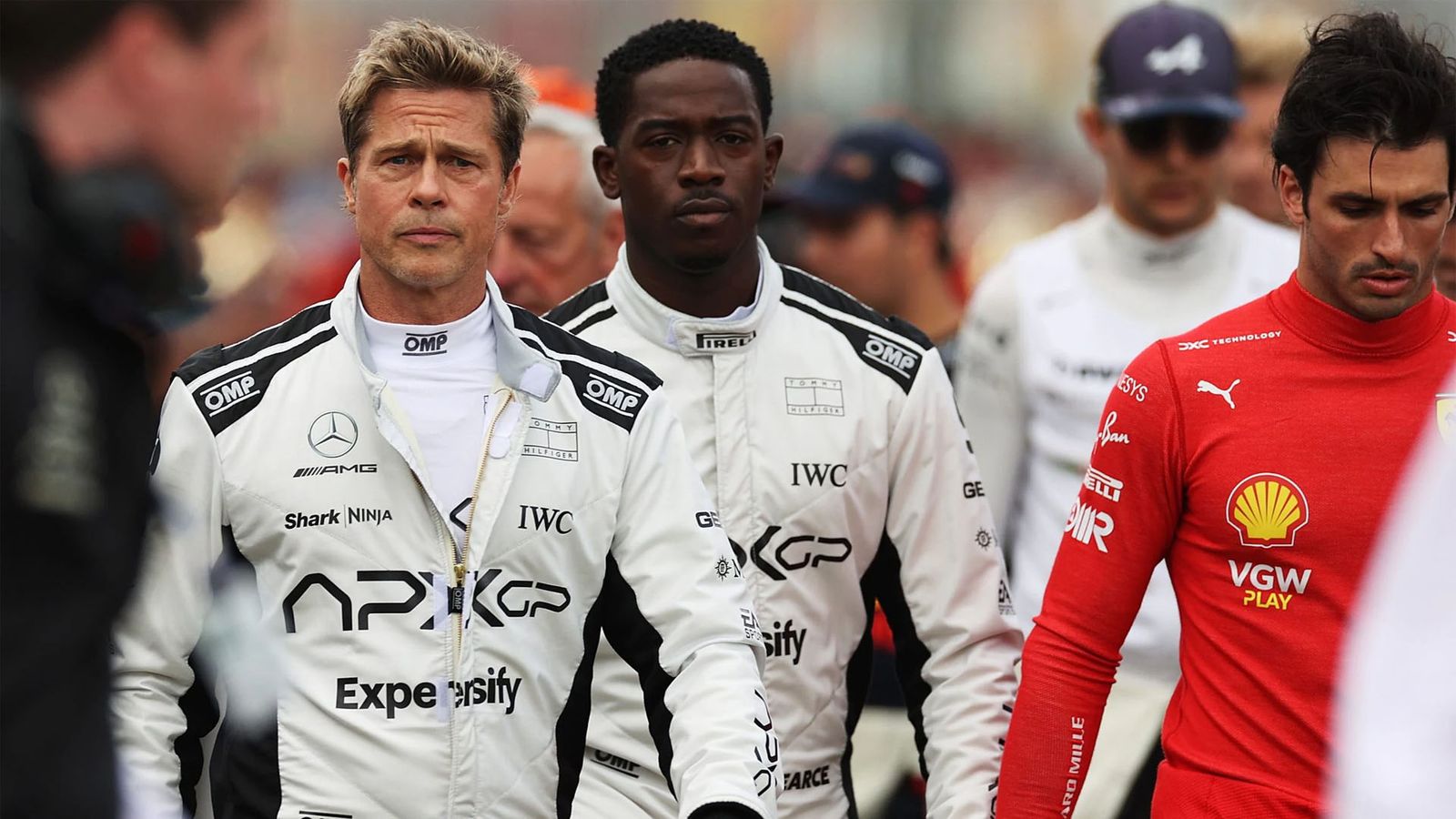 F1 movie Brad Pitt and Damson Idris