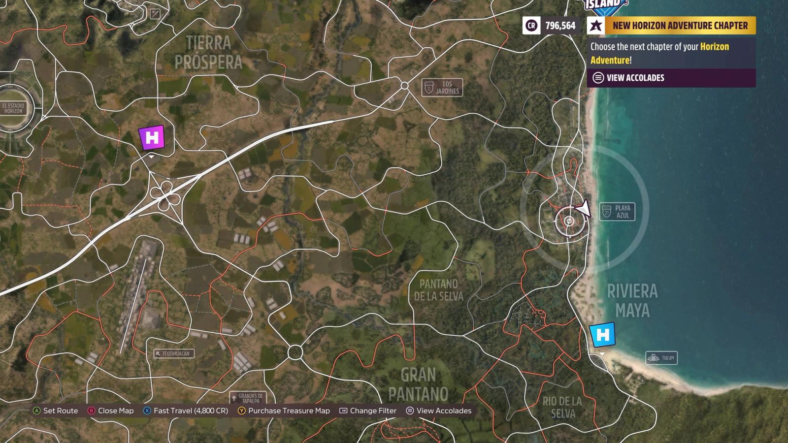 Forza Horizon 5 Playa Azul location