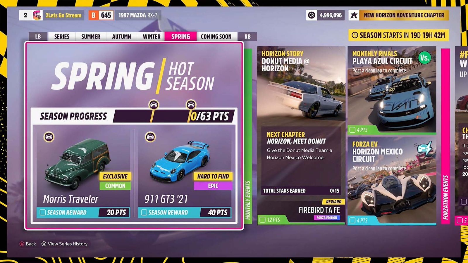 Forza Horizon 5 Donut Media Series Summer