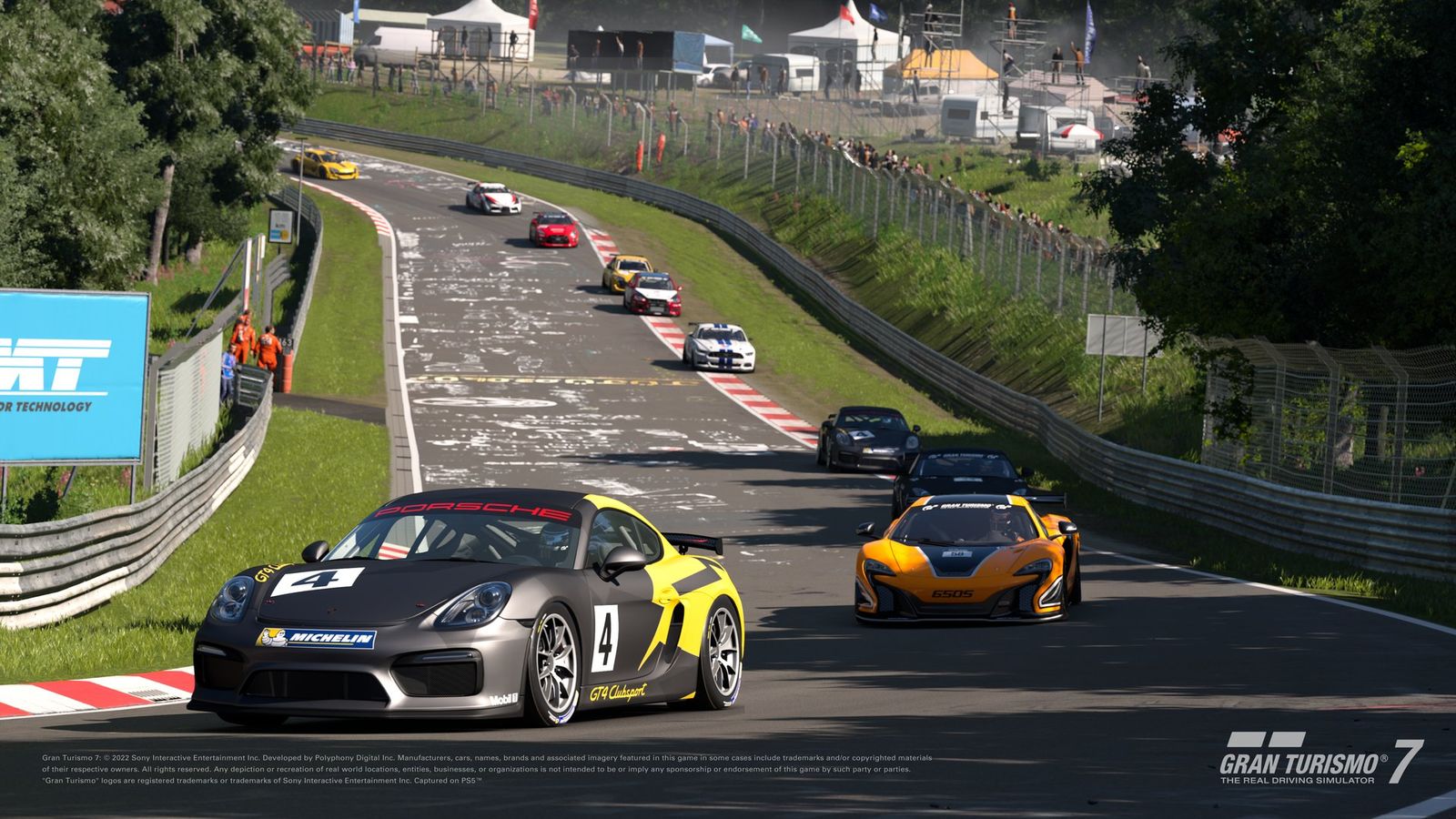 Cars on the Nurburgring Endurance layout