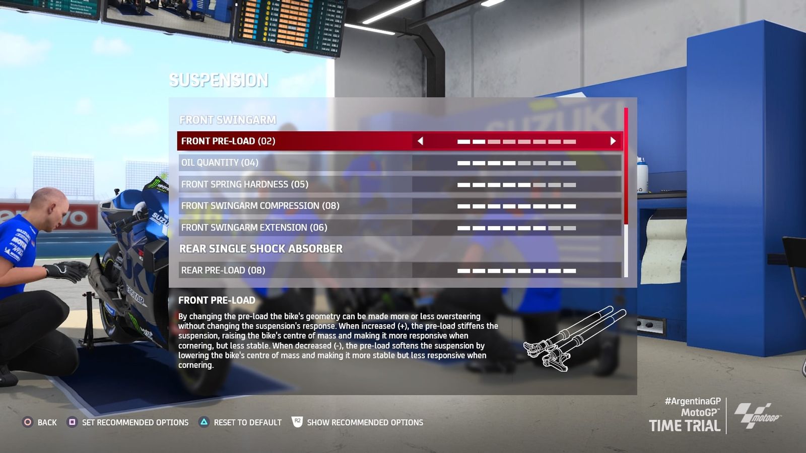 MotoGP 21 Argentine GP Setup Suspension min