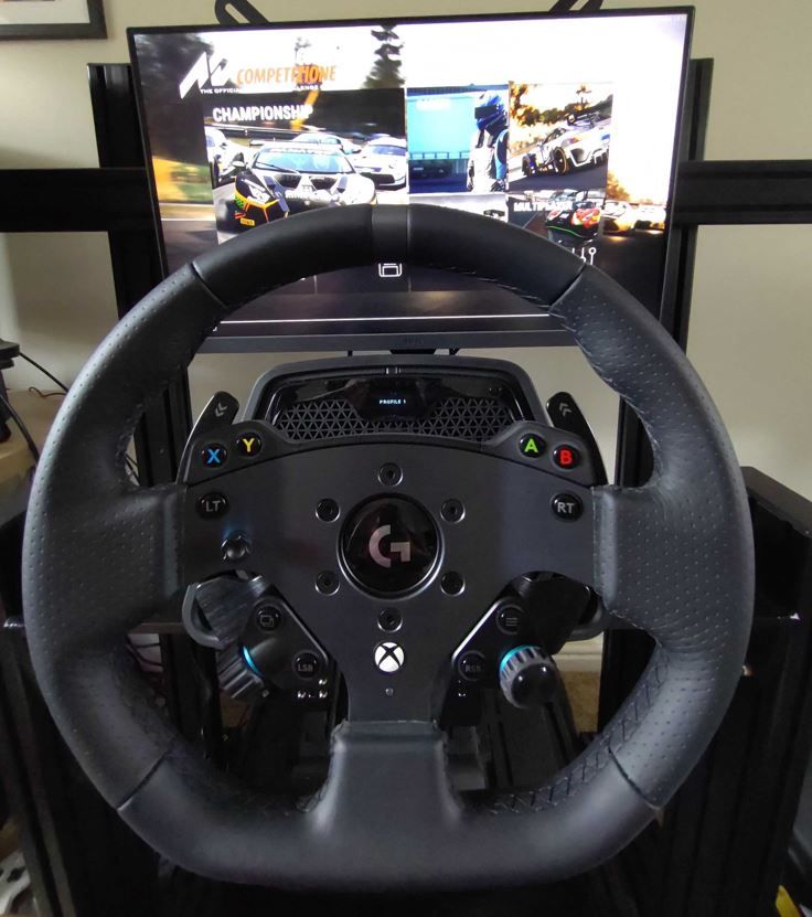 Logitech G Pro Wheel on rig