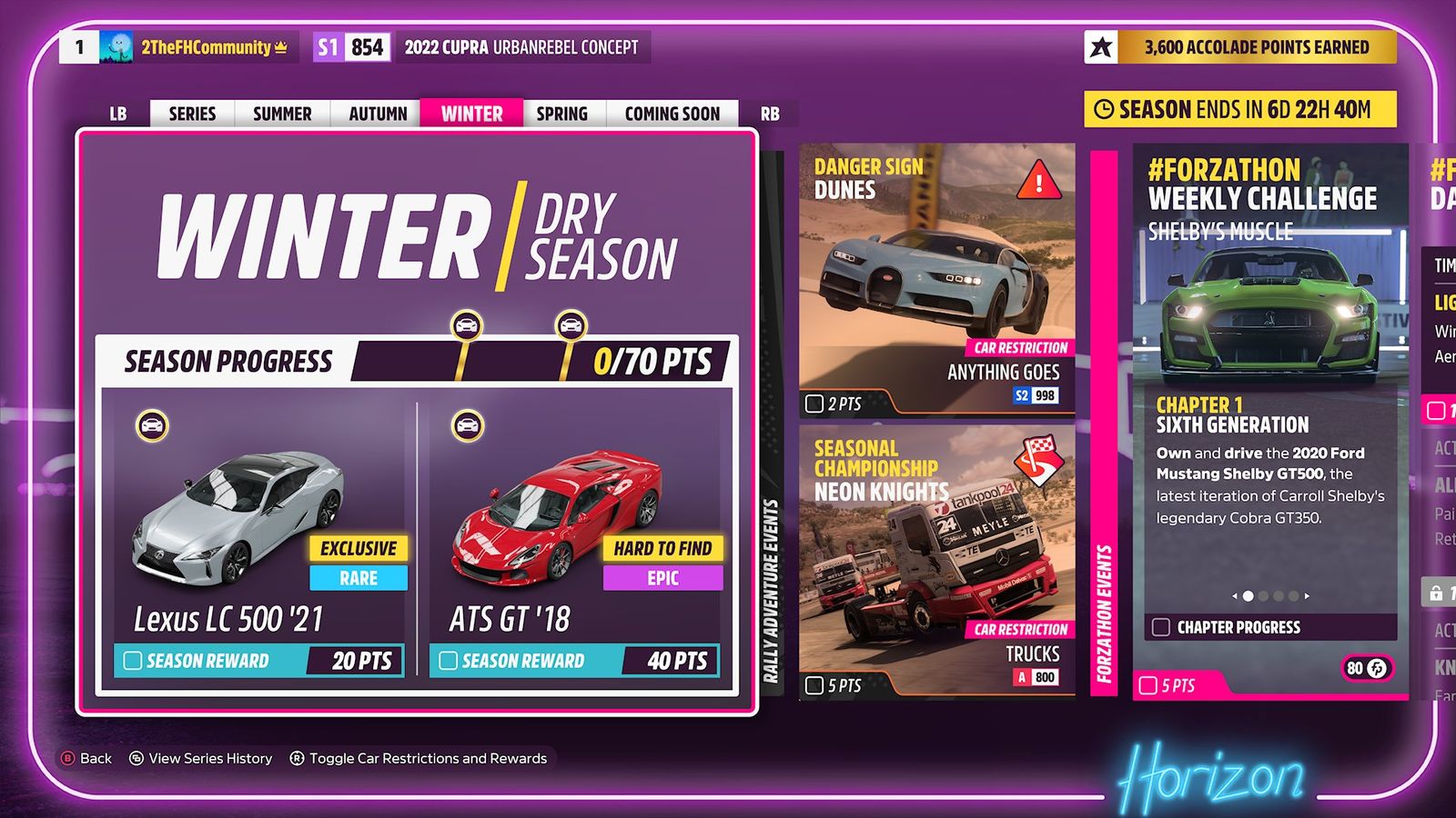 Forza Horizon 5 Midnights at Horizon Winter Festival Playlist