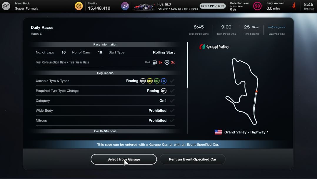 GT7 Daily Races 29 May race C