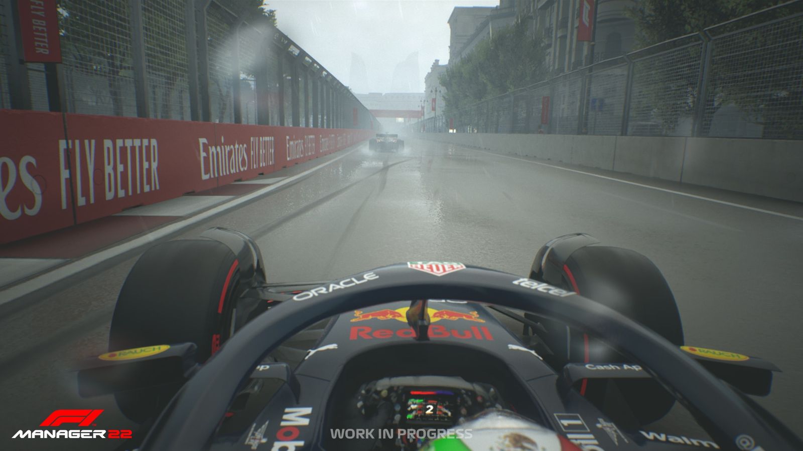 F1 Manager 2022 Baku Azerbaijan wet